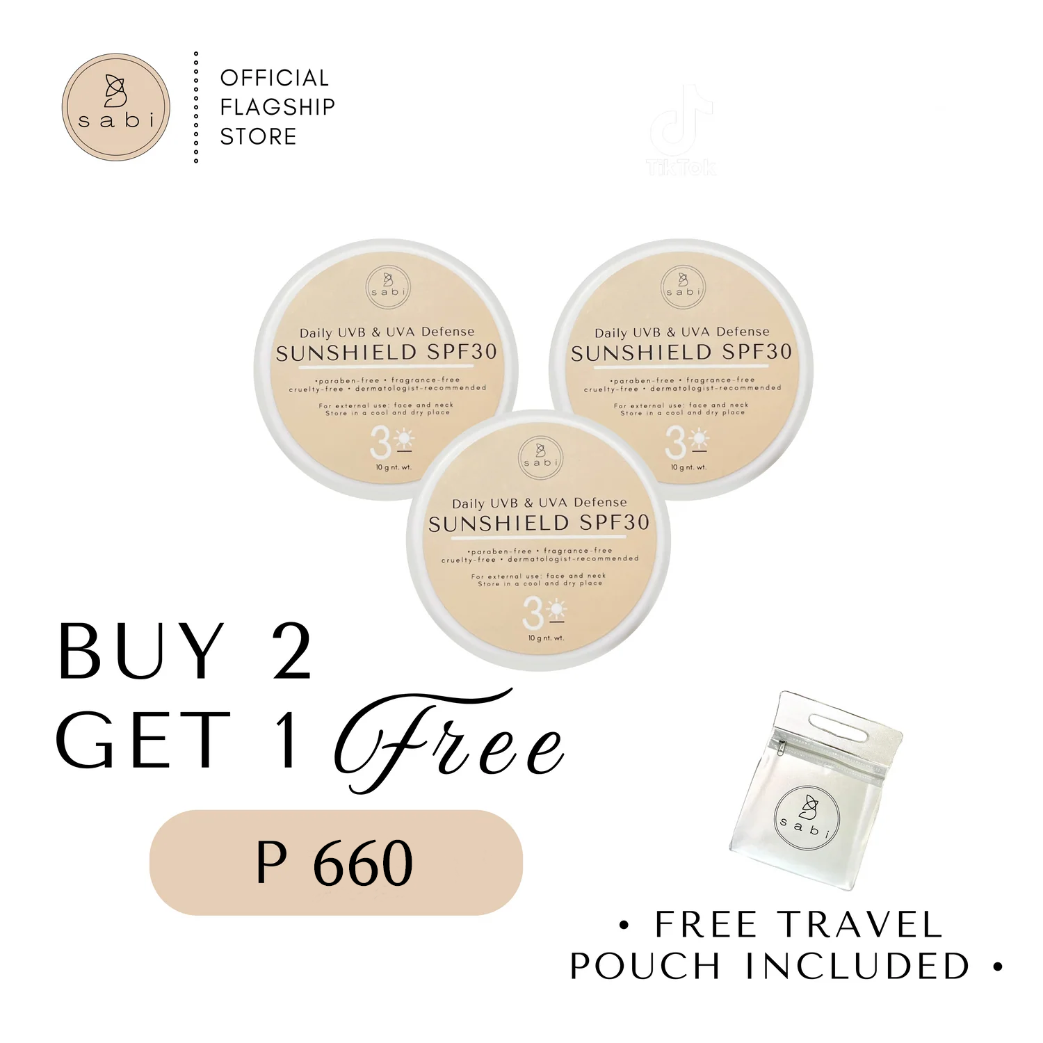 Buy 2 Get 1 Free - Daily UVB & UVA Defense Sunshield SPF 30