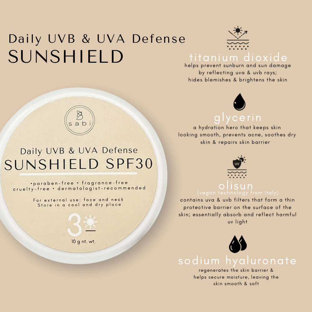 Buy 2 Get 1 Free - Daily UVB & UVA Defense Sunshield SPF 30