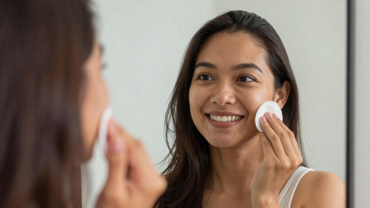 filipina woman holding a small cotton